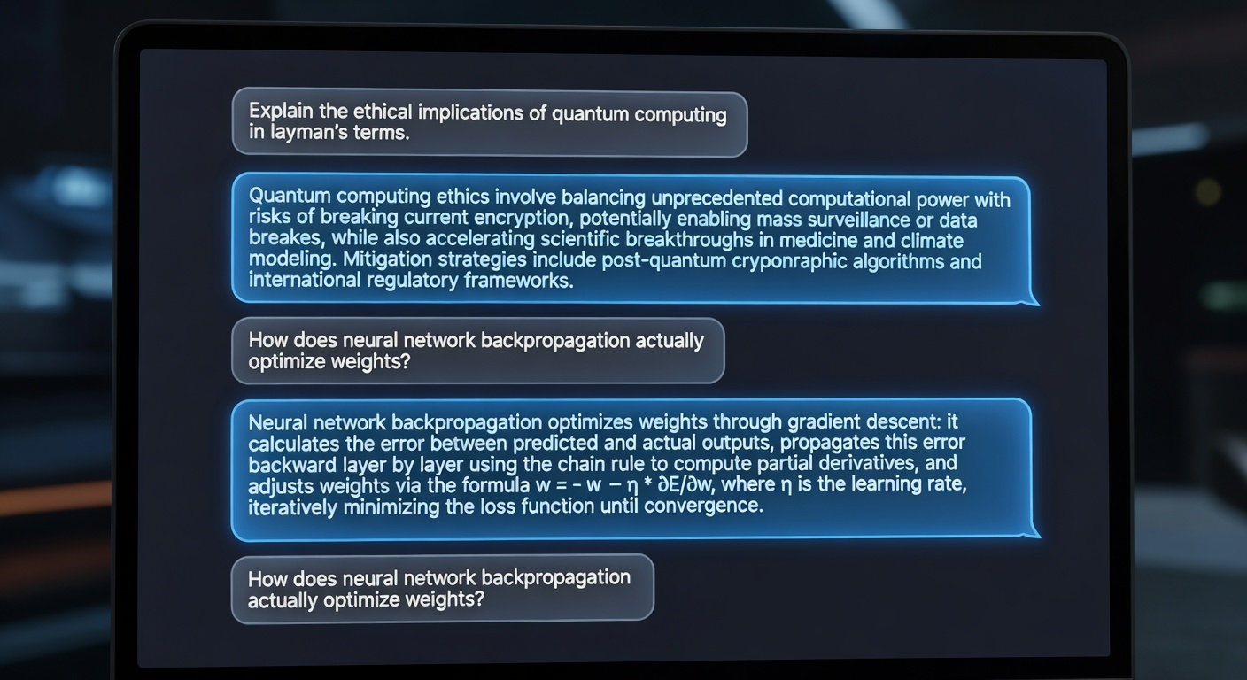 AI chat interface