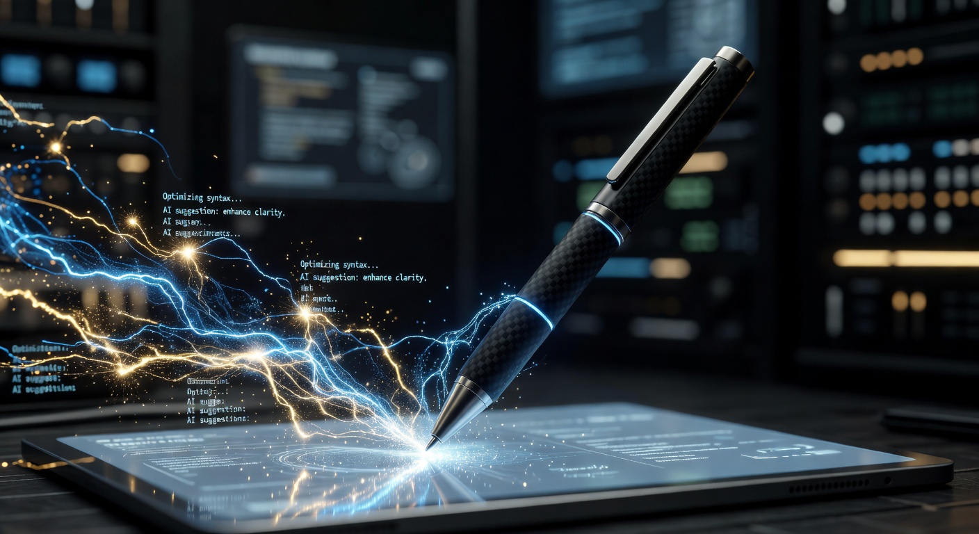 AI writing assistant interface
