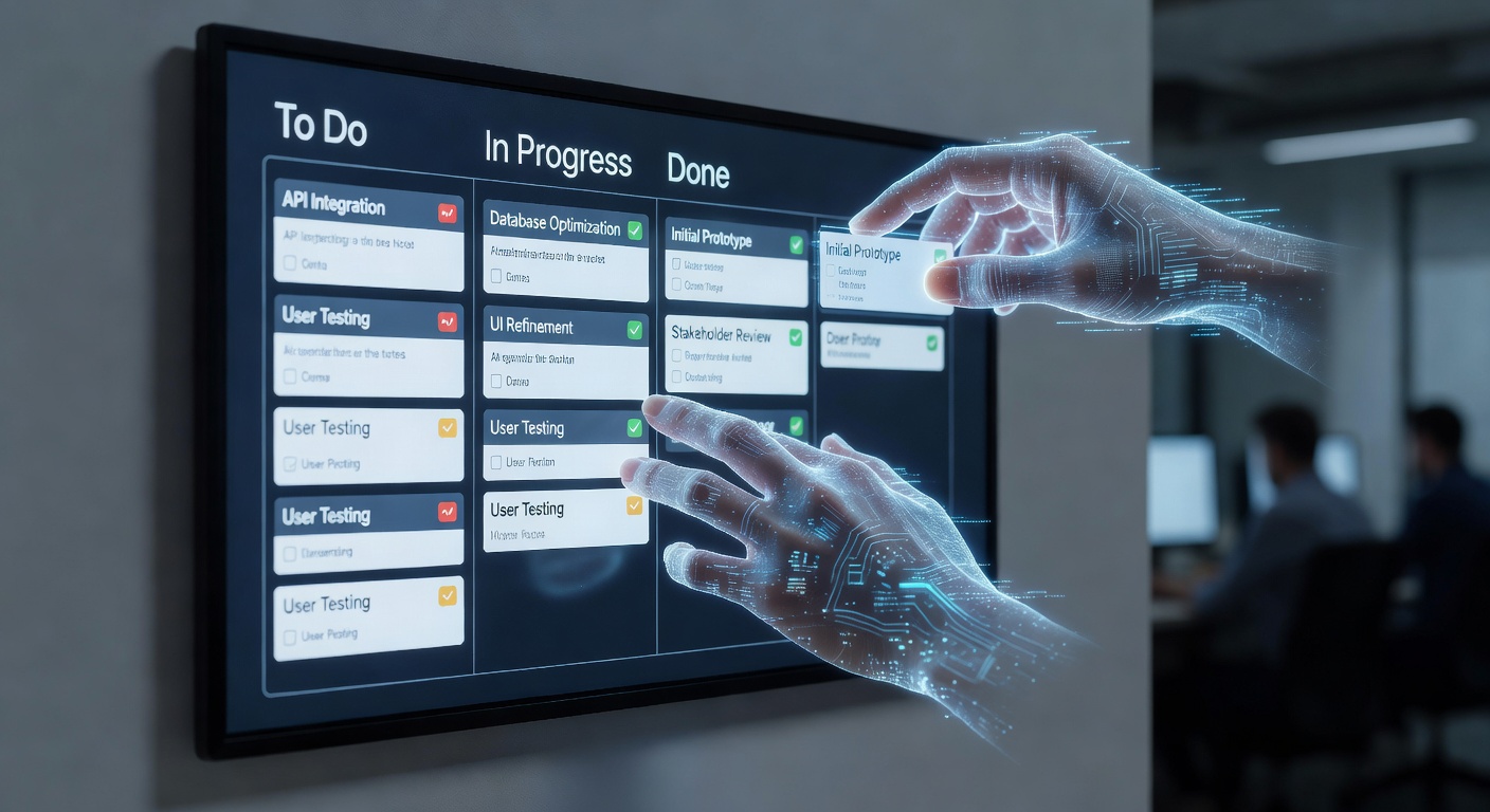 AI-powered project management dashboard with team collaboration tools